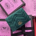 Gucci GG Marmont Card Case 466492 Green HY23131FT35