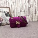 Gucci GG Marmont Embroidered Velvet mini Bag 446744T Purple HY16224LG44