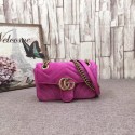 Gucci GG Marmont Embroidered Velvet mini Bag 446744T Rose HY24779Oj66