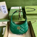 Gucci GG Marmont half-moon-shaped mini bag 699514 green HY22474cf57