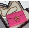 Gucci GG Marmont Leather mini Chain Bag 401232 Rose HY1538vN22