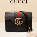 Gucci GG Marmont Leather Shoulder Bag 476468 black HY6213Tk78