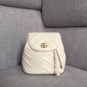 Gucci GG Marmont matelasse backpack 528129 white HY13002Is53