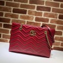 Gucci GG Marmont matelasse medium tote 524578 red HY15539cf57