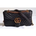 Gucci GG Marmont Matelasse Shoulder Bag 443497 Black HY20329hk64