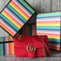 Gucci GG Marmont Mini Bag 446744 Red HY25411Gp37