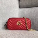 Gucci GG Marmont mini chain bag 546581 red HY6084KX22