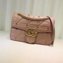Gucci GG Marmont Mmatelasse Shoulder Bag 443496 Pink HY3428iZ66