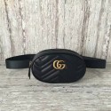 Gucci GG Marmont Quilted Leather Bag 476434 Black HY7624Oj66