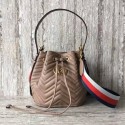 Gucci GG Marmont Quilted Leather Bucket Bag 476674 Camel HY7196JD63