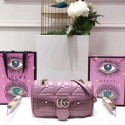 Gucci GG Marmont Small Matelasse Shoulder Bag 443497 Pink HY16978io33
