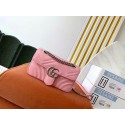 Gucci GG Marmont small shoulder bag 446744 light pink HY27021DV39