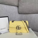 Gucci GG Marmont small shoulder bag 446744 yellow HY9025fr81