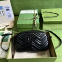Gucci GG Marmont small shoulder bag 447632 black HY9733Pu45
