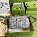 Gucci GG Marmont small shoulder bag 447632 Dark grey HY21513hI90