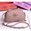 Gucci GG Marmont Small Shoulder Bag 447632 Deep Pink HY8813PC54