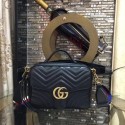 Gucci GG Marmont Small Shoulder Bag 498100 Black HY7668tQ92