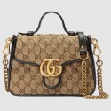 Gucci GG Supreme canvas Mini Top Handle Bag 583571 Black HY18551DO87