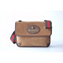 Gucci GG Supreme messenger bag 495654 Chestnut suede HY26841DS71