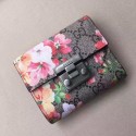 Gucci GG Supreme Padlock Tian Wallet 453155 Pink HY21450TV86