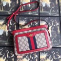 Gucci GG Supreme small shoulder bag 523354 red HY22431nV16