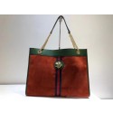 Gucci Large tote with tiger head 537219 fuchsia HY12313Xw85