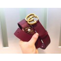 Gucci Leather Belt 414526 Wine HY9918fo19