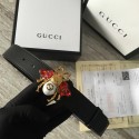 Gucci leather belt 499638 black HY24477vX33