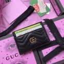 Gucci Leather Card Case 499360 Black HY1720vj67