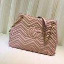 Gucci Marmont Medium Matelasse Shoulder Bag 447627 Pink HY15579UW57