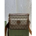 Gucci Messenger bag with Interlocking G 674164 brown HY9410Zr53