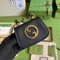 Gucci mini Blondie card case wallet 698635 black HY19439sp14