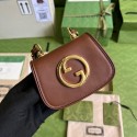 Gucci mini Blondie card case wallet 698635 brown HY14313vN22