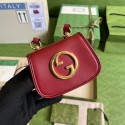 Gucci mini Blondie card case wallet 698635 Burgundy HY10581vm49