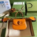 Gucci Mini top handle bag with Bamboo 686864 yellow HY15316TP23