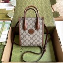 Gucci Mini tote bag with Interlocking G 671623 Brown HY1468Tk78