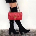 Gucci Now GG Marmont Matelasse Shoulder Bag 443496 Red HY14195aj95