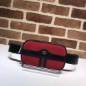 Gucci Nubuck leather belt bag 519308 red&black HY21088ta99