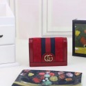 Gucci Ophidia card case 523155 red HY15326vm49