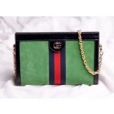 Gucci Ophidia Embroidered Medium Shoulder Bag 503876 Green HY9850Jz48