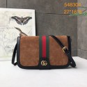 Gucci Ophidia GG Supreme small suede shoulder bag 548304 brown HY17184nQ90