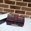 Gucci Ophidia leather wallet 523153 Wine HY12013Nw52