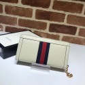Gucci Ophidia leather zip wallet 523154 white HY15452jf20