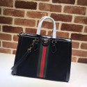 Gucci Ophidia medium top handle bag 524537 black HY18086Qu69
