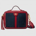 Gucci Ophidia small shoulder bag 550622 Blue suede HY11918ER88