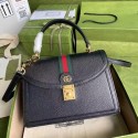 Gucci Ophidia small top handle bag with Web 651055 black HY1615lU52