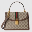 Gucci Ophidia small top handle bag with Web 651055 brown HY10272jo45