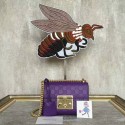 Gucci Padlock Gucci Signature Mini Shoulder Bag 409487A Purple HY5771kC27