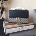Gucci Padlock Medium GG Shoulder Bag 409486A Black HY20188pA42