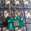 Gucci Padlock small GG Pearl shoulder bag 409487 green HY12098PC54